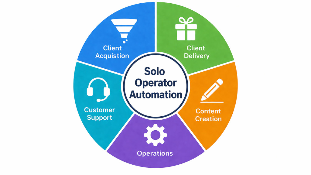 This visually breaks down automation into manageable categories.